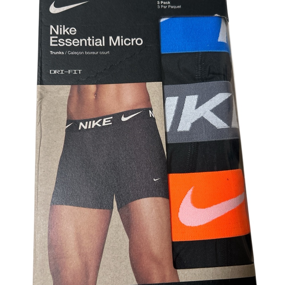 Nike Essential Micro Trunks 3-Pack Dri-FIT Mens Underwear size Medium